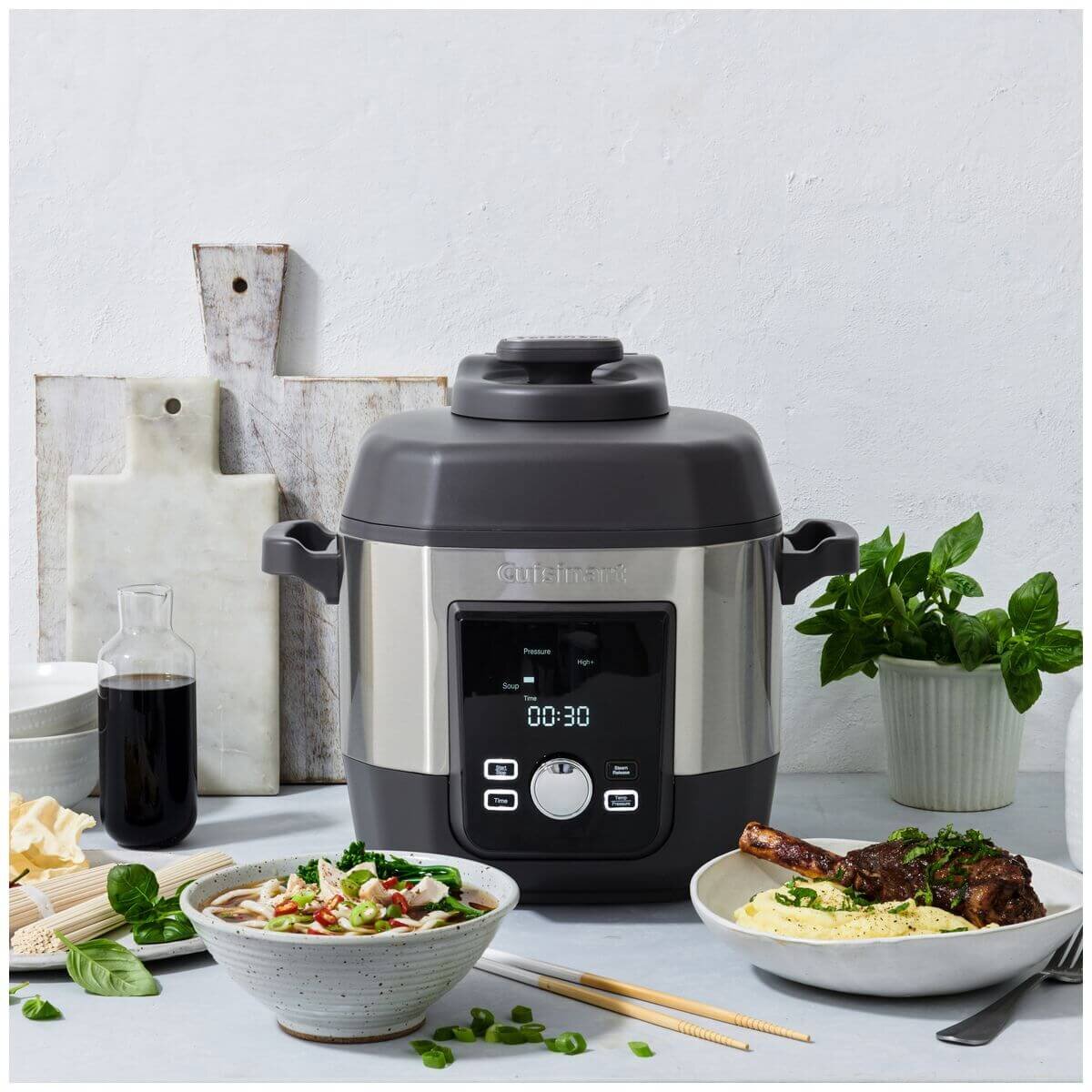 Cuisinart Meal Maker 5.7L high pressure multi-cooker - 12 cooking settings, 1000W, grey - CPC-900XA