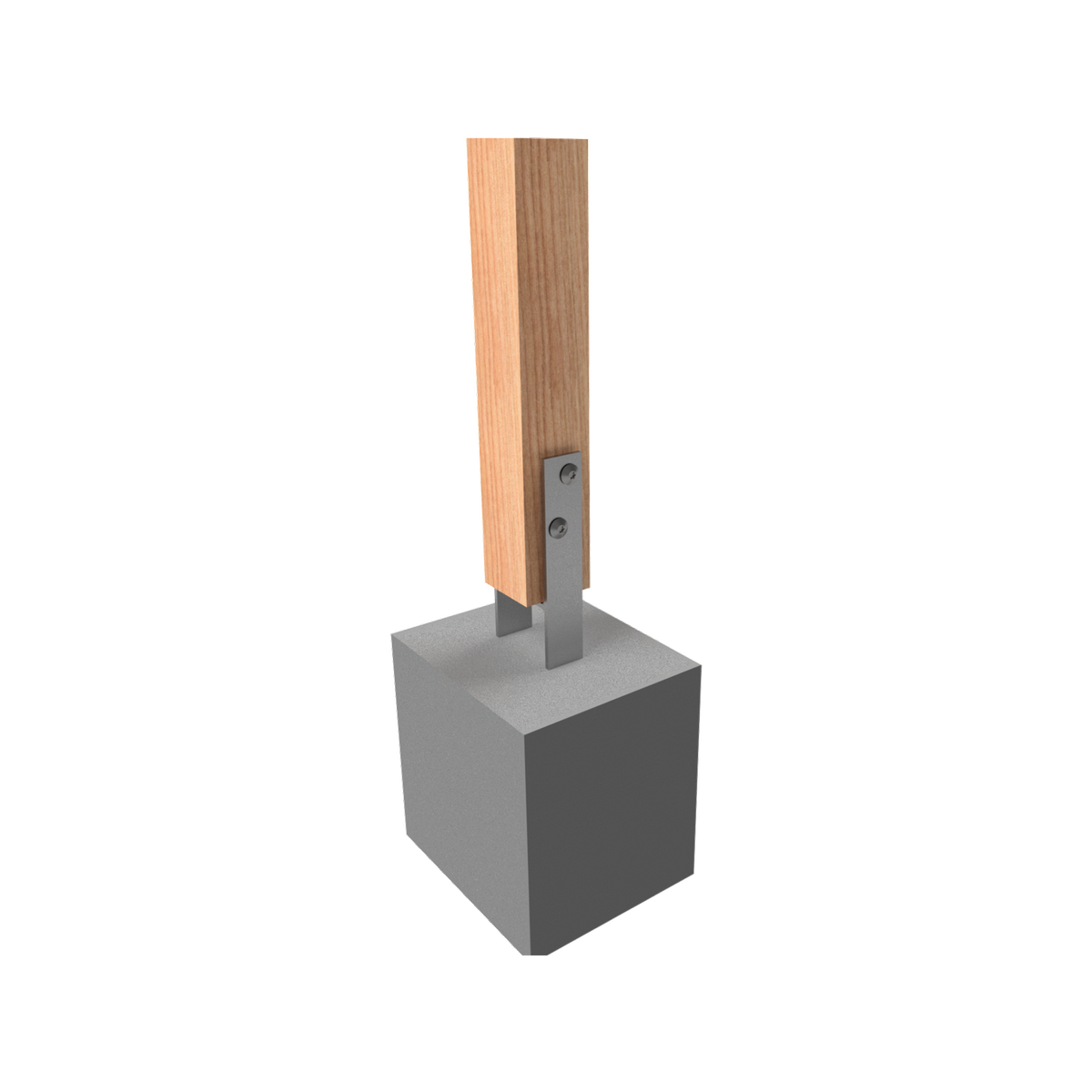 Vuepro Post Support - 600 x 100mm - Stainless Steel - Cyclonic Use - SuperSaverAU - view 2
