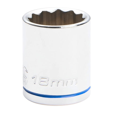 Kincrome 18mm 3/8 Drive Socket - Chrome Vanadium Steel - Rust Resistant - SuperSaverAU - view 1