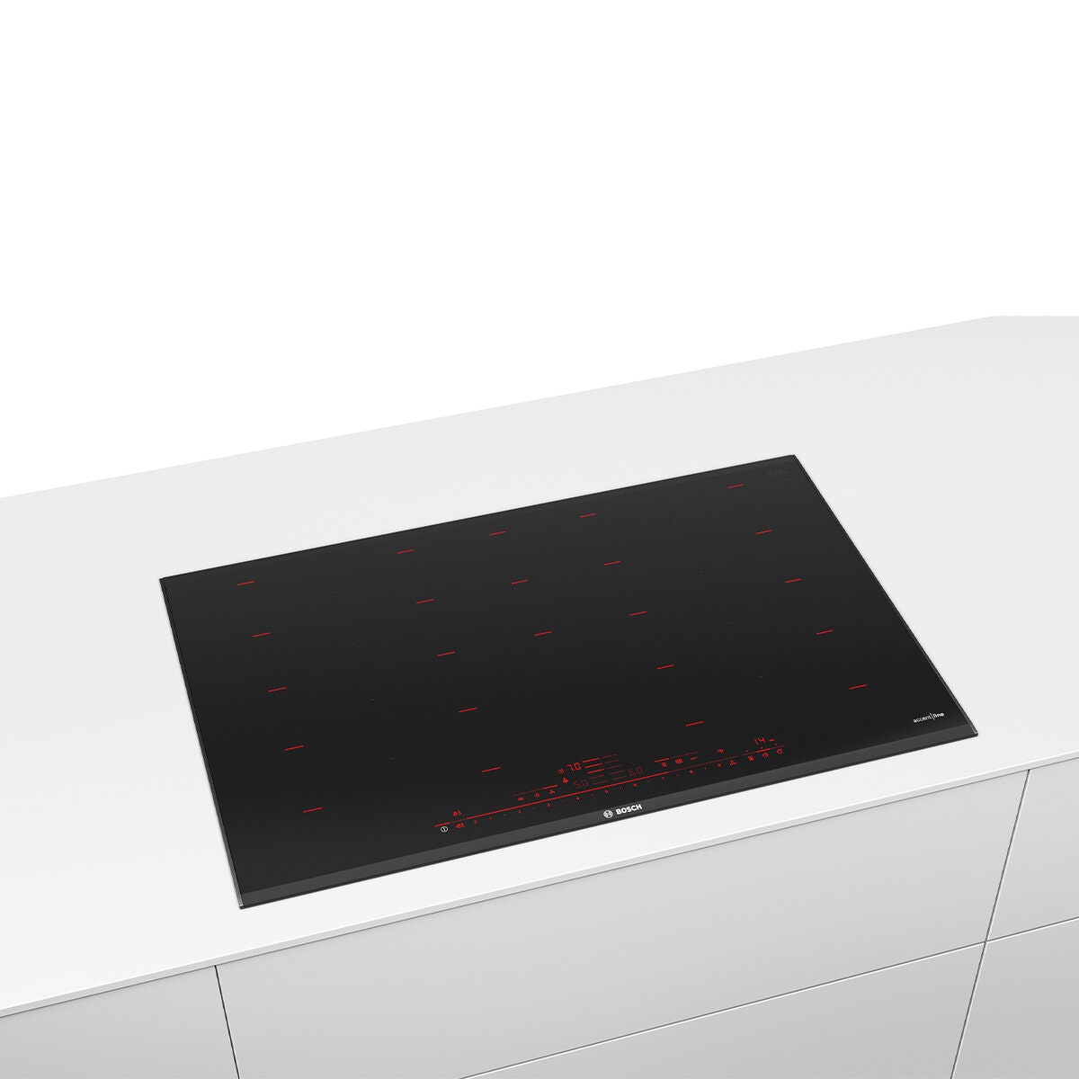 Bosch 80cm Series 8 Accentline Flex induction cooktop - PerfectCook, MoveMode, Wi-Fi control - PXY898DX6E