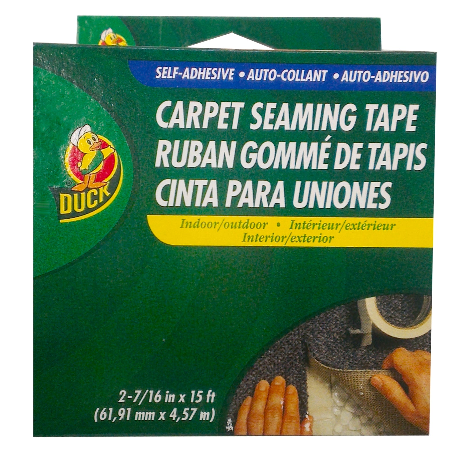 Ideal 62mm x 4.57m Carpet Seaming Tape, Indoor/Outdoor Moisture Resistant