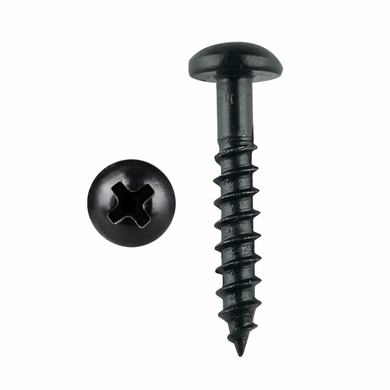 Pinnacle 5 x 40mm Black Round Head Timber Screws - 20 Pack