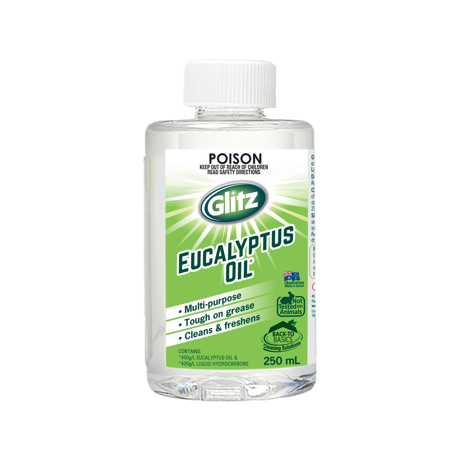 Glitz Eucalyptus Oil Antibacterial Surface Cleaner 250ml