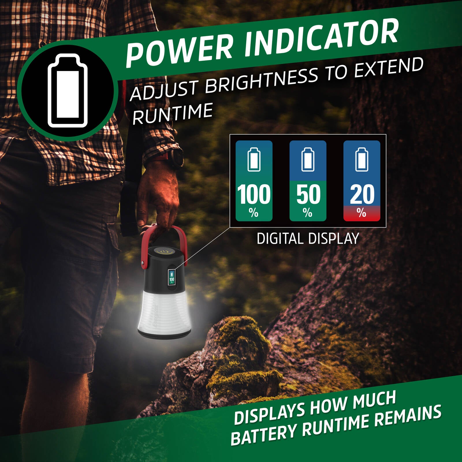 Energizer Battery Genius Small Rechargeable LED Lantern BGABL8