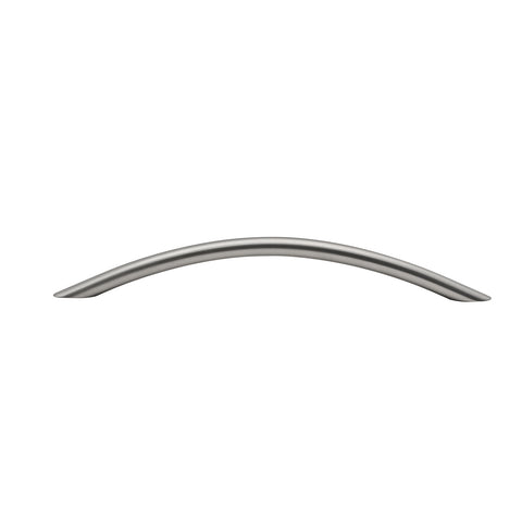 Prestige Brushed Nickel Steel Bow Handle for Kitchen & Bathroom Cabinets