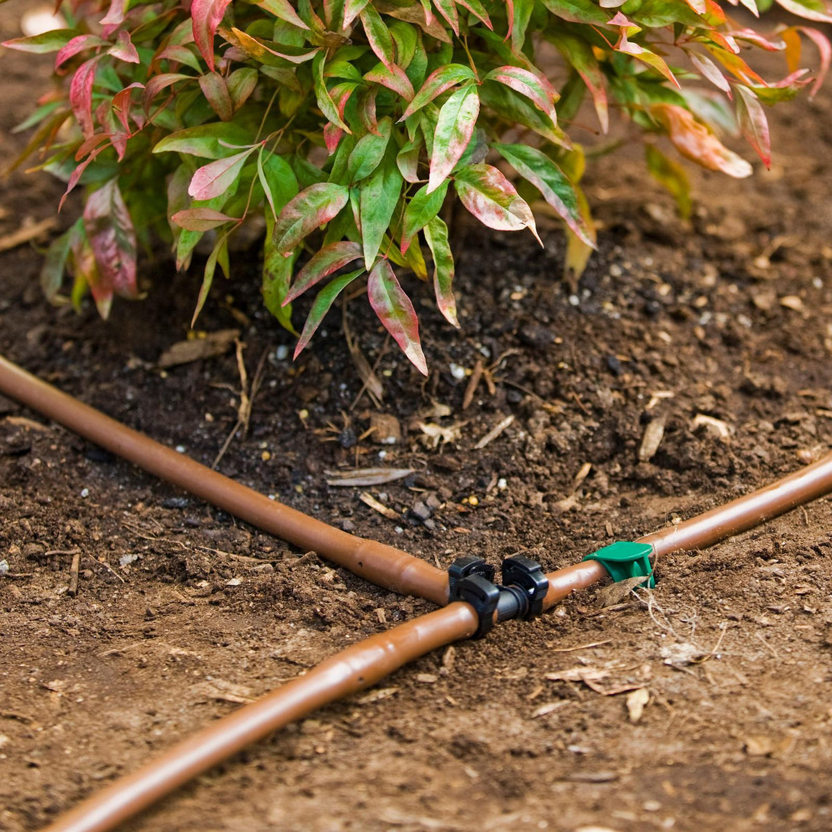 Pope 13mm x 15m Drip Eze Irrigation Tube Brown UV Resistant 1000kPa