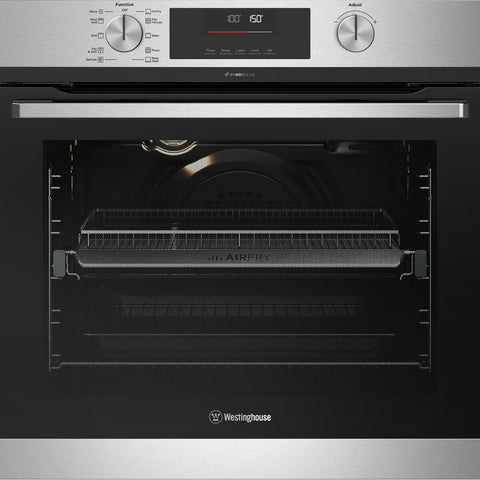 Westinghouse 60cm pyrolytic oven with AirFry - 80L gross, 10 functions, stainless steel - WVEP6716SD