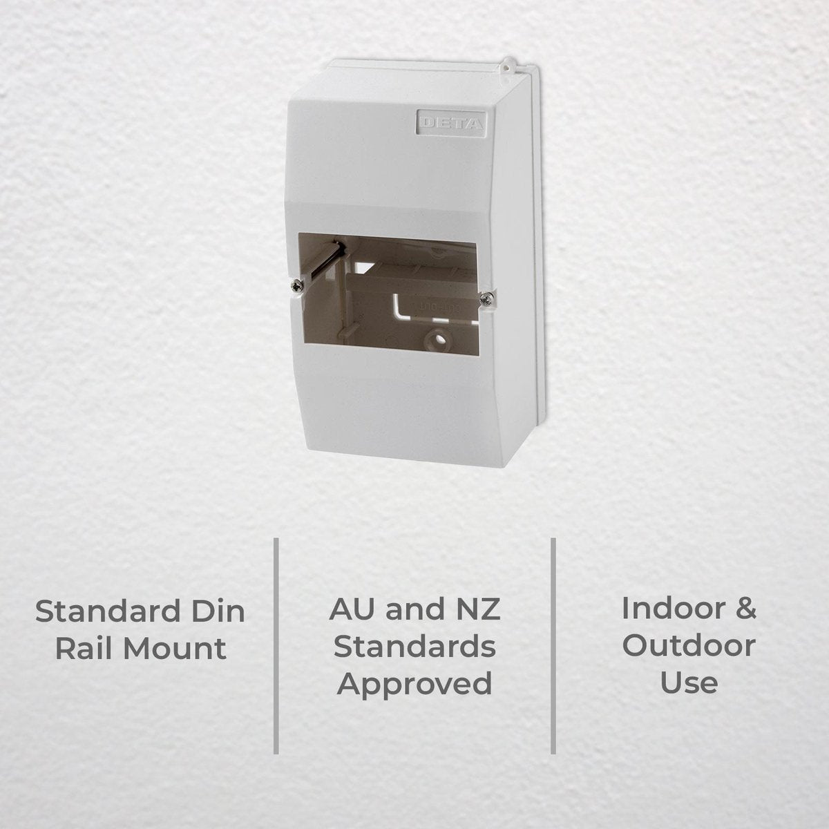 Deta 4 Module Enclosure - Polycarbonate - 4 Module Size - Safe Solution - SuperSaverAU - view 2