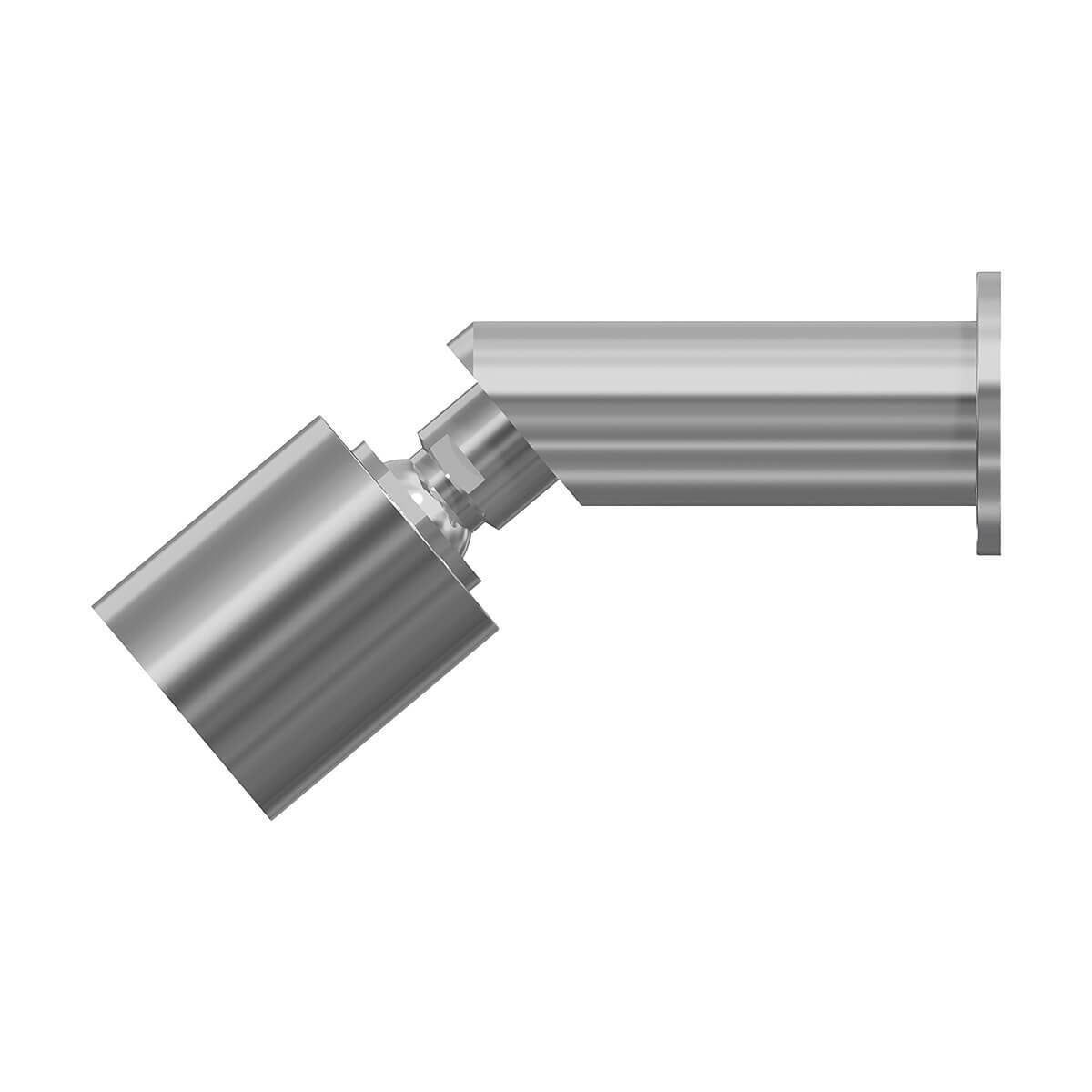 Rogerseller Gas wall shower - solid stream spray, swivel head, brass, Chrome finish - 3506004101
