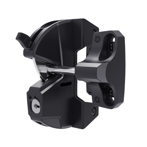 Lokklatch General Purpose Gate Latch - Key Lockable - 150mm x 240mm - Black - SuperSaverAU - view 1