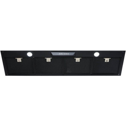 Schweigen 120cm Undermount Rangehood - Matte Black, 1600m³/h Isodrive SP Motor, 5 Speeds - UM1170-12BSPPAK