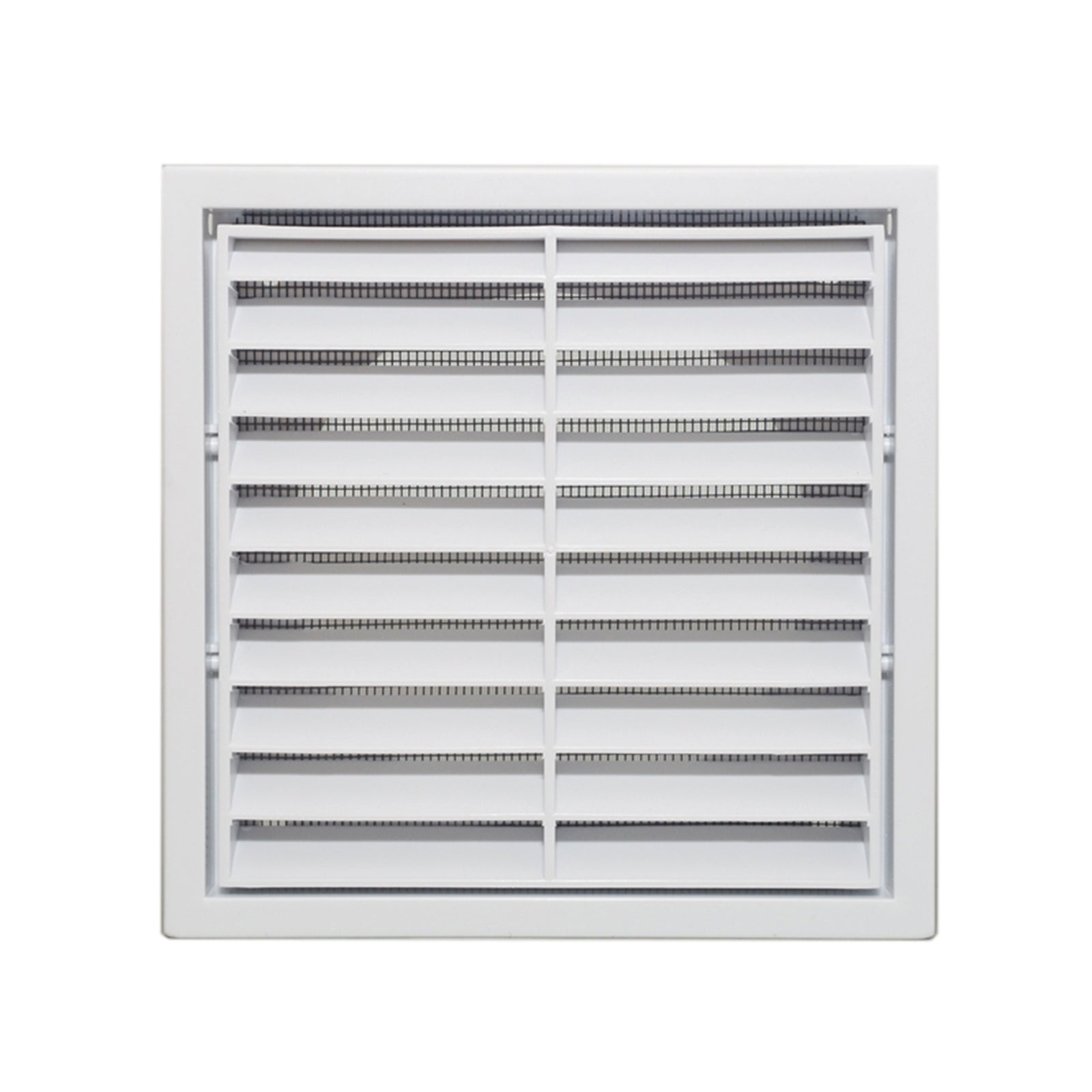 Builders Edge 100mm White Polypropylene Grill Vent with Insect Screen