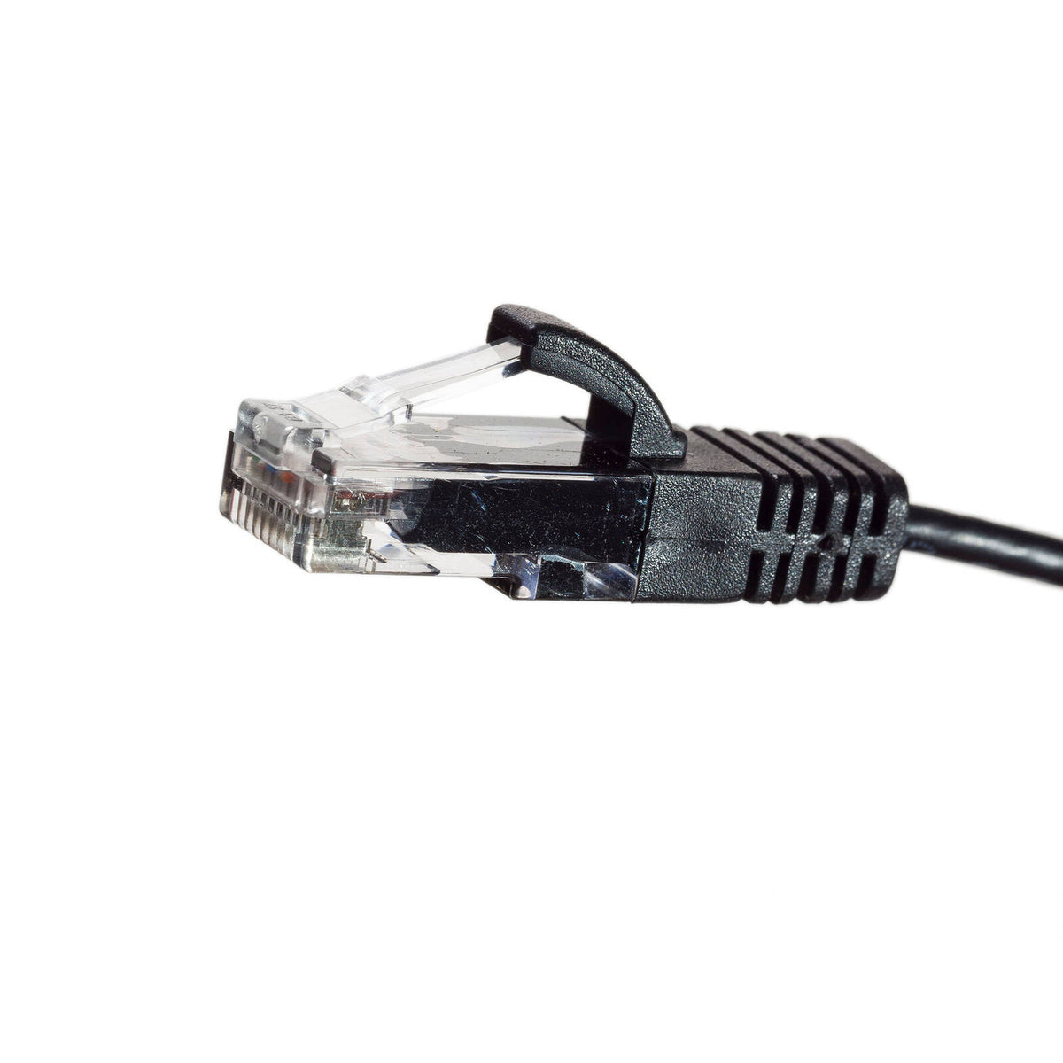 Legrand Cat6 RJ45 UTP Slimline Patch Lead 0.5m Black Network Cable