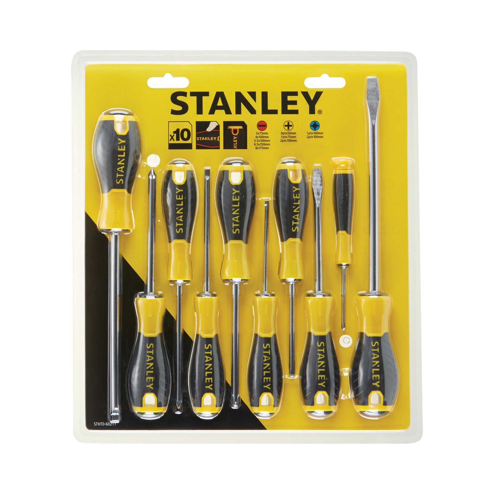 Stanley Essentials 10 Piece Screwdriver Set