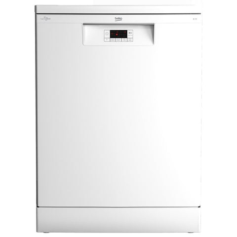 Beko 60cm Freestanding Dishwasher 14 Place Settings - White, Hygiene Intense, Steam Gloss - BDFB1410W