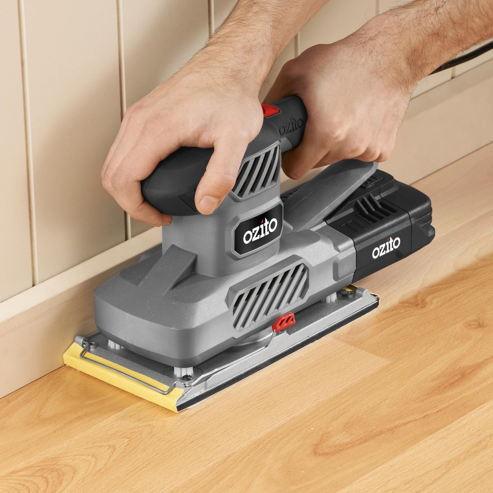 Ozito 350W 1/2 Sheet Orbital Sander Lock On HSS-5000