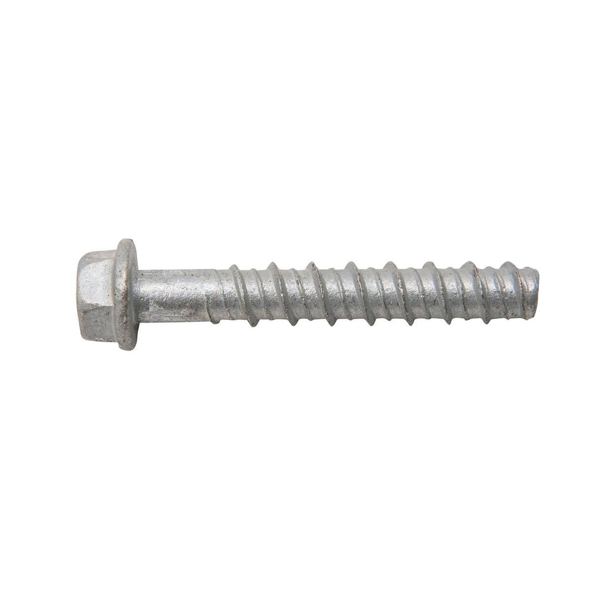 Ramset AnkaScrew 8 x 60mm Galvanised Masonry Anchor - Flanged Hex Screw-In - 10 Pack