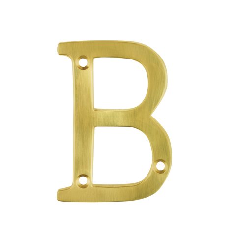 Sandleford Windsor Letter B 75mm Solid Brass House Letter