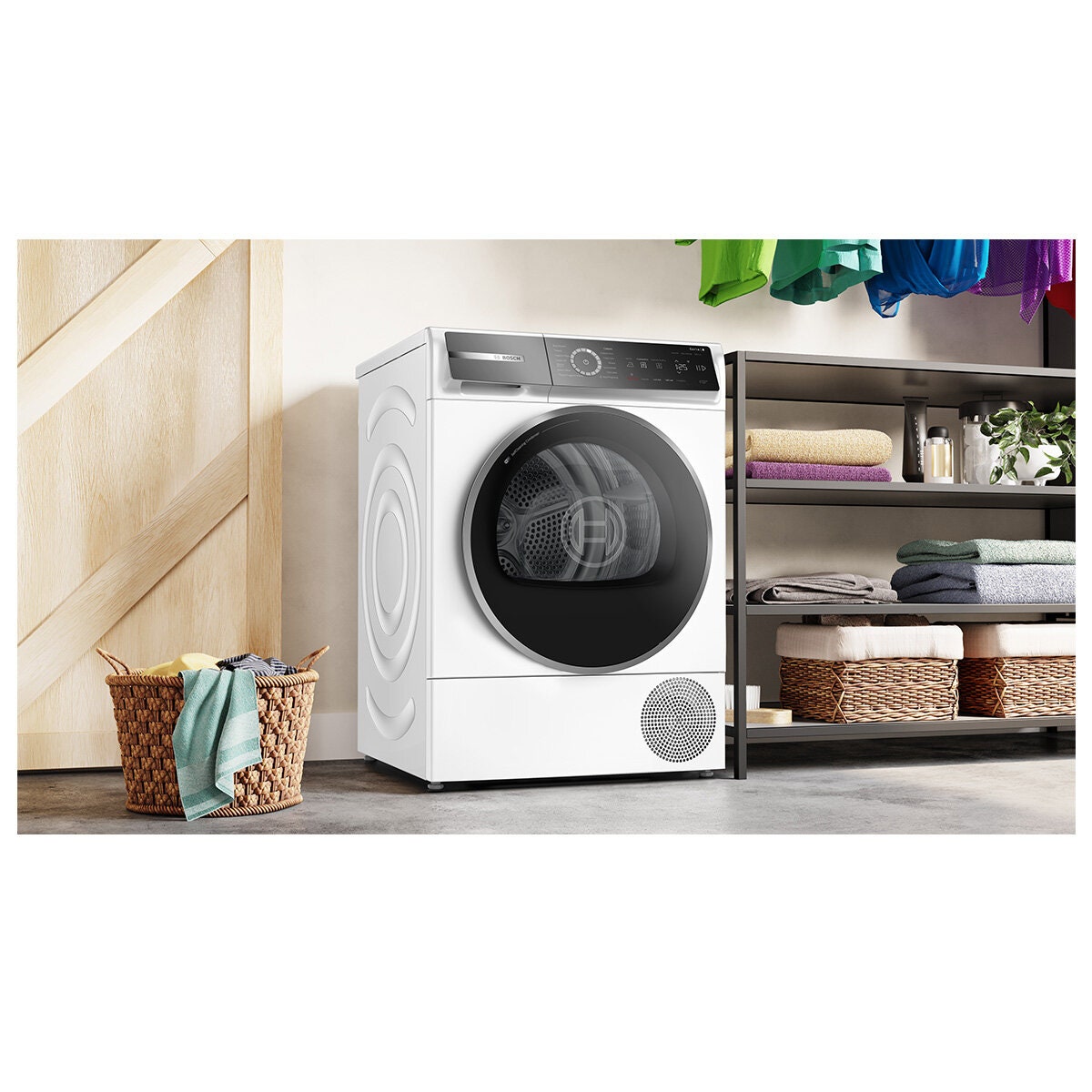 Bosch Series 8 8kg Heat Pump Dryer - 10 Star Energy Rating, ActiveAir, Self-Cleaning Condenser - WQB235B8AU