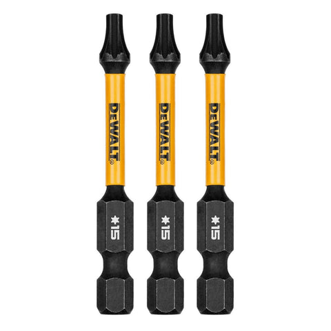 Dewalt Flextorq Screwdriver Bit - TX15 - 57mm - 3 Pack - Durable & Impact-Ready - SuperSaverAU - view 1