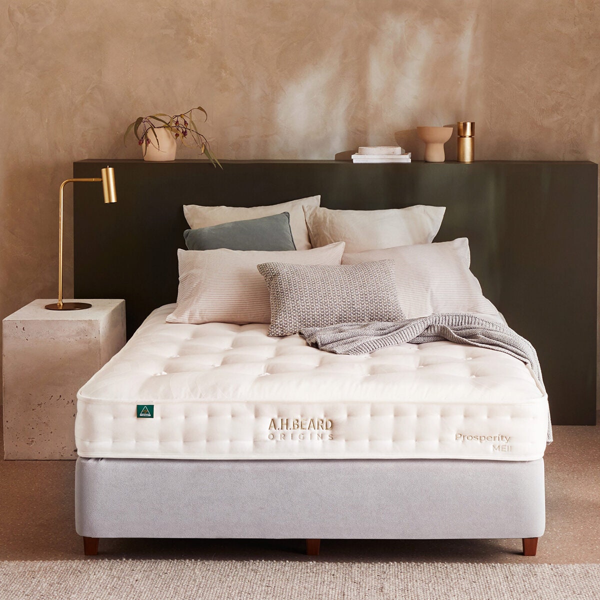A.H. Beard Origins Prosperity MEII Firm Long Single Mattress - Merino Wool - 3,000 Evocoil - SILFP1MLSG