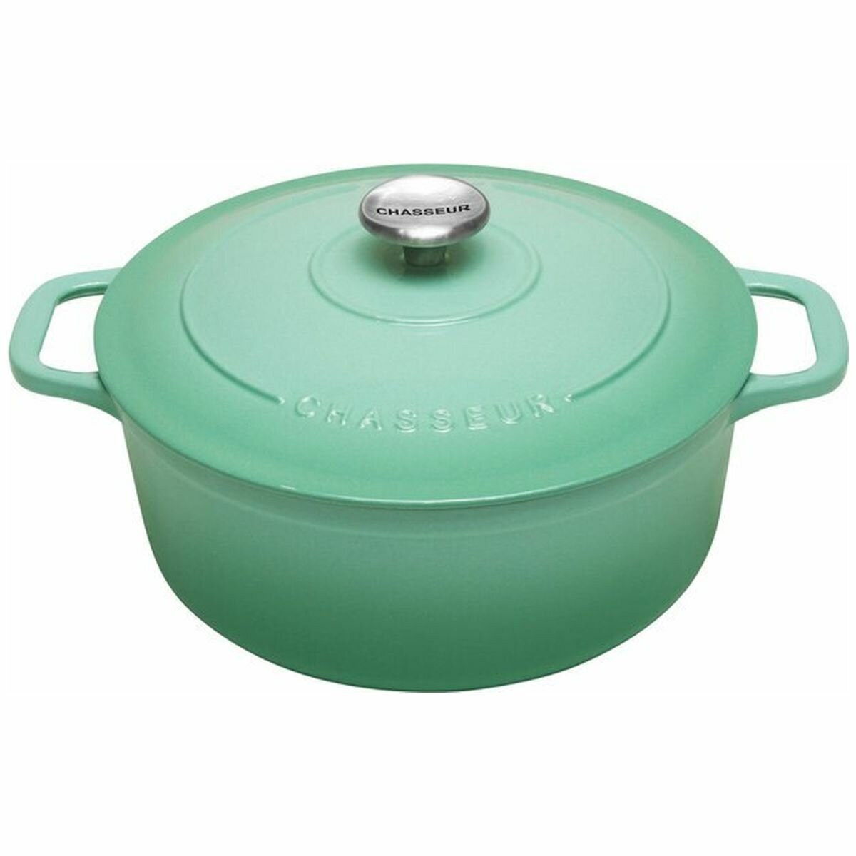 Chasseur Round French Oven 5L - Peppermint Green Finish, Induction Compatible, Made in France - 19941
