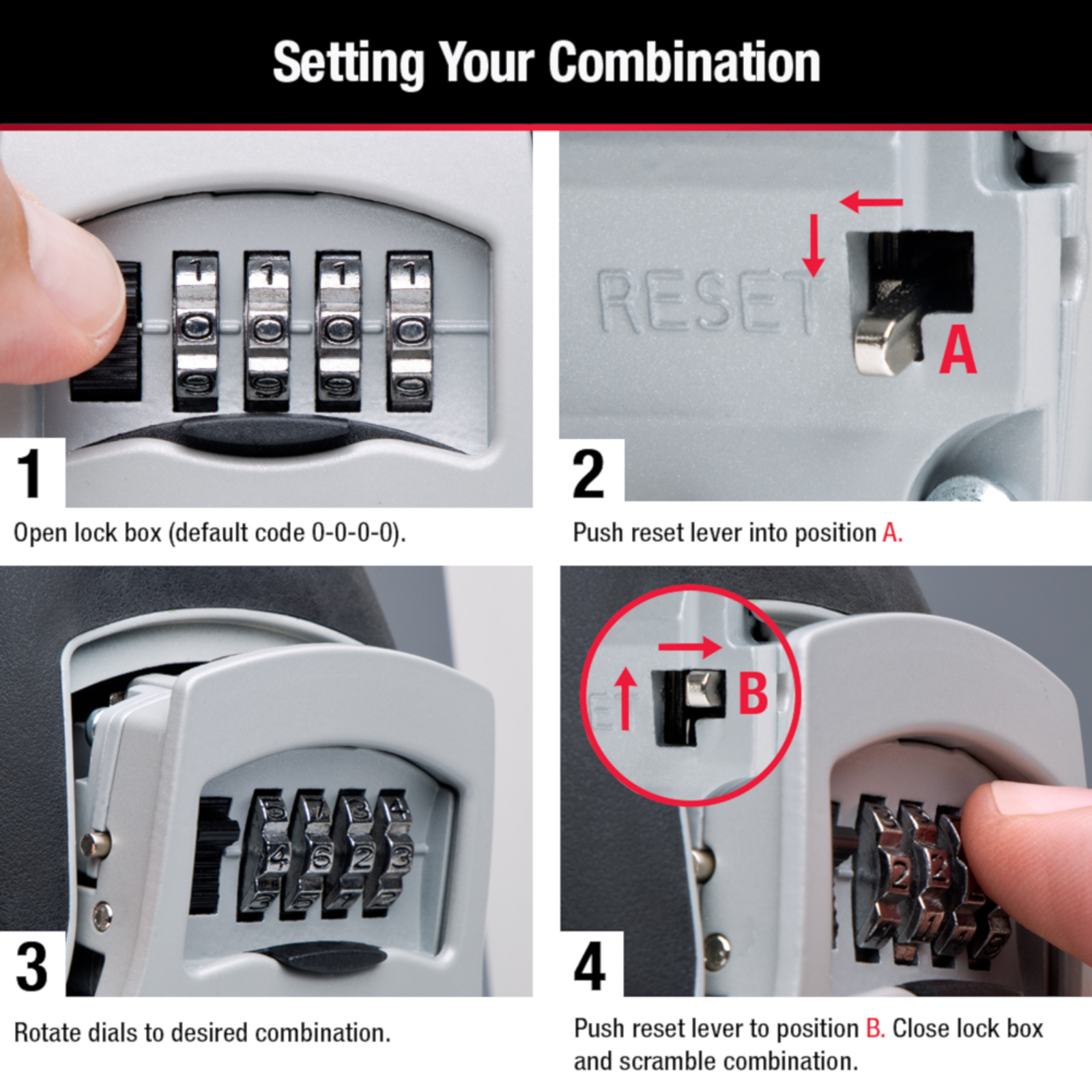 Master Lock Wall Mounted Combination Key Safe 5401DAU