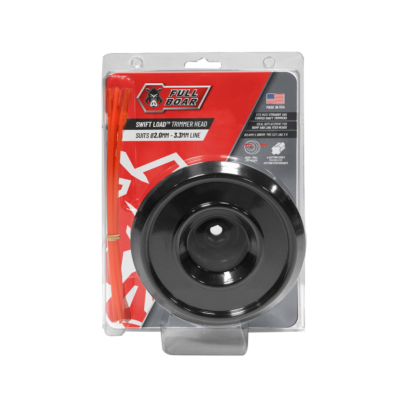 Full Boar Swift Load Trimmer Head 2.4mm Line