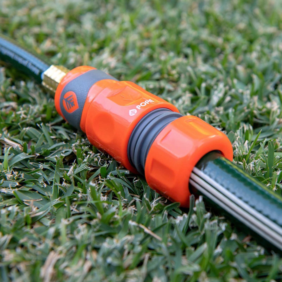 Pope 18mm to 12mm Hose Coupler ABS Orange UV Treated Garden Reducer