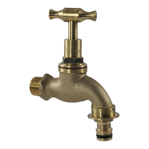 FIX-A-TAP 13mm 1/2" Lead-Free Brass Garden Tap 'N' Snap Hose Connection