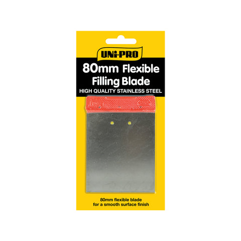 Uni-Pro 80mm Flexible Steel Filling Blade for Plaster, Filler & Putty