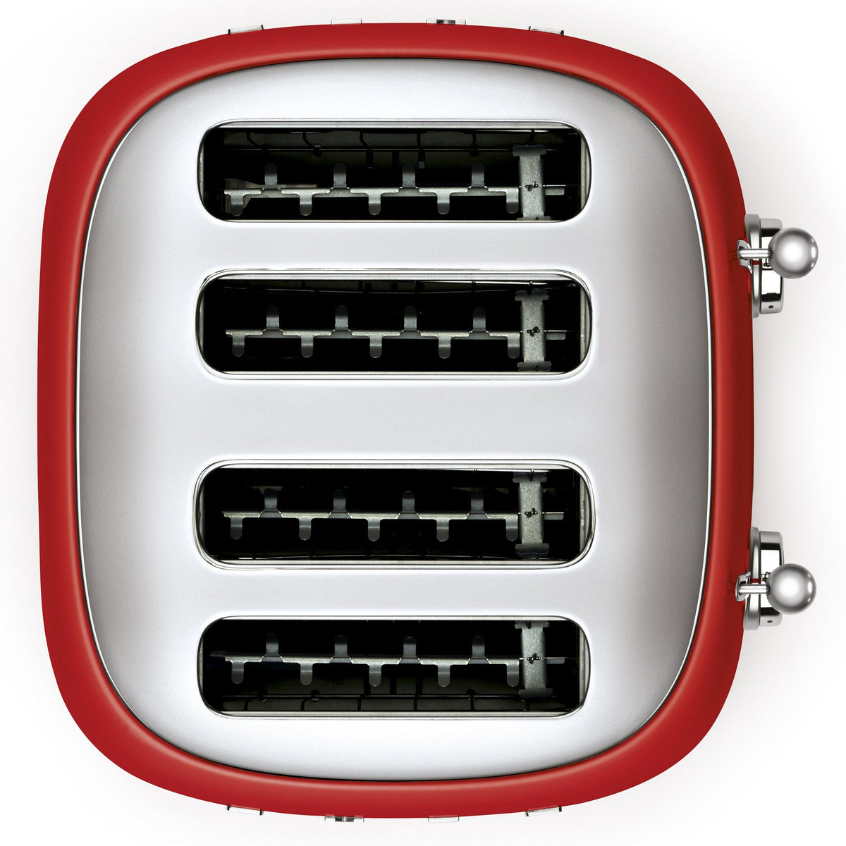 Smeg 50's Style 4 Slice Toaster - Red, Six Browning Levels, Independent Slot Control - TSF03RDAU