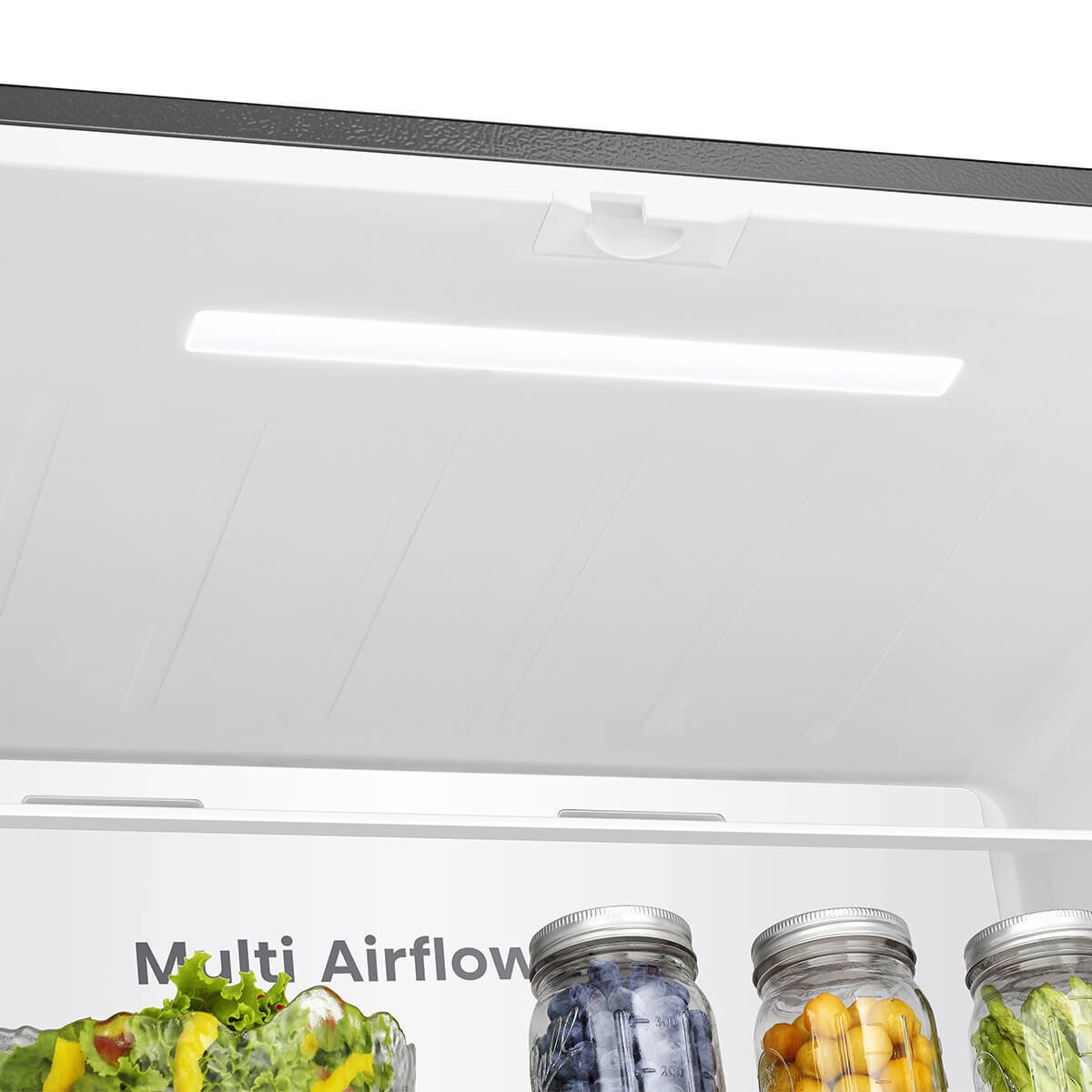 Hisense 483L PureFlat French Door Fridge - White Glass - 4.5 Star Energy Rating - HRCD483G