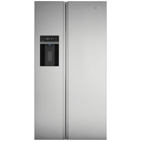 Westinghouse 596L Side by Side Fridge - Silver with Plumbed Ice and Water Dispenser - WSE6670SA
