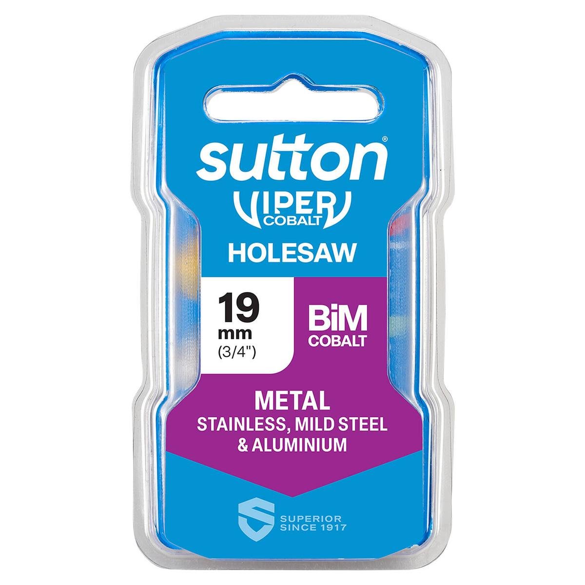 Sutton Tools 19mm Viper Cobalt Bi-Metal Holesaw