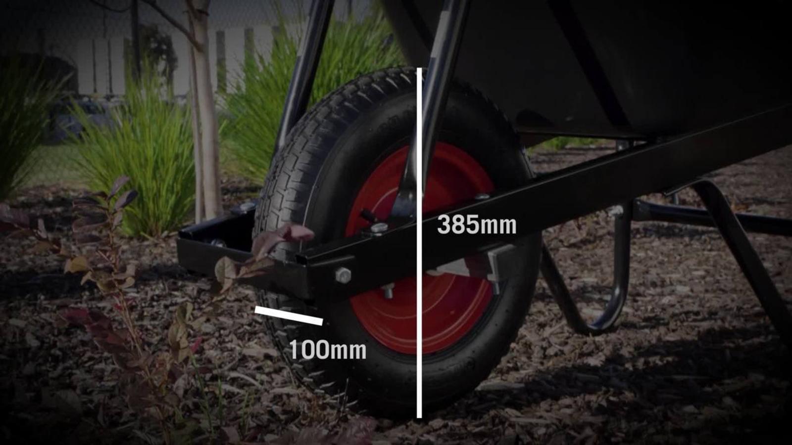 Sherlock Standard Flat-Free Wheelbarrow Wheel Assembly 4.80/4.00-8 Polyurethane