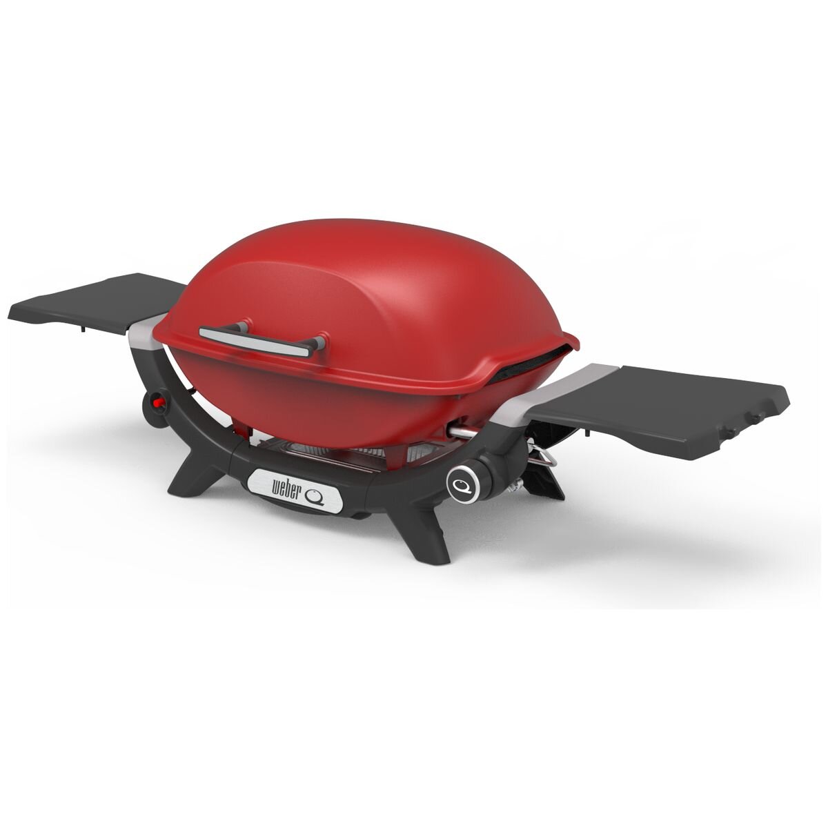 Weber Q2000N Portable LPG BBQ - Large Cooking Area, Front-Facing Grease Tray, Red - 3400043