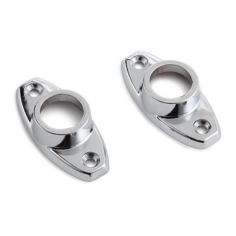 Sandleford 16mm Oval Flange Zinc Alloy Chrome Plated - 2 Pack
