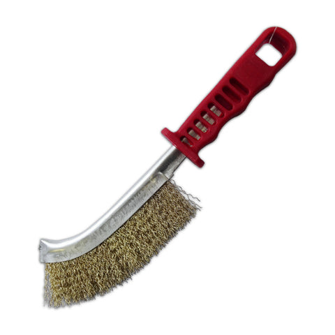 Josco Scratch Brush, Steel, 70mm, Red Handle