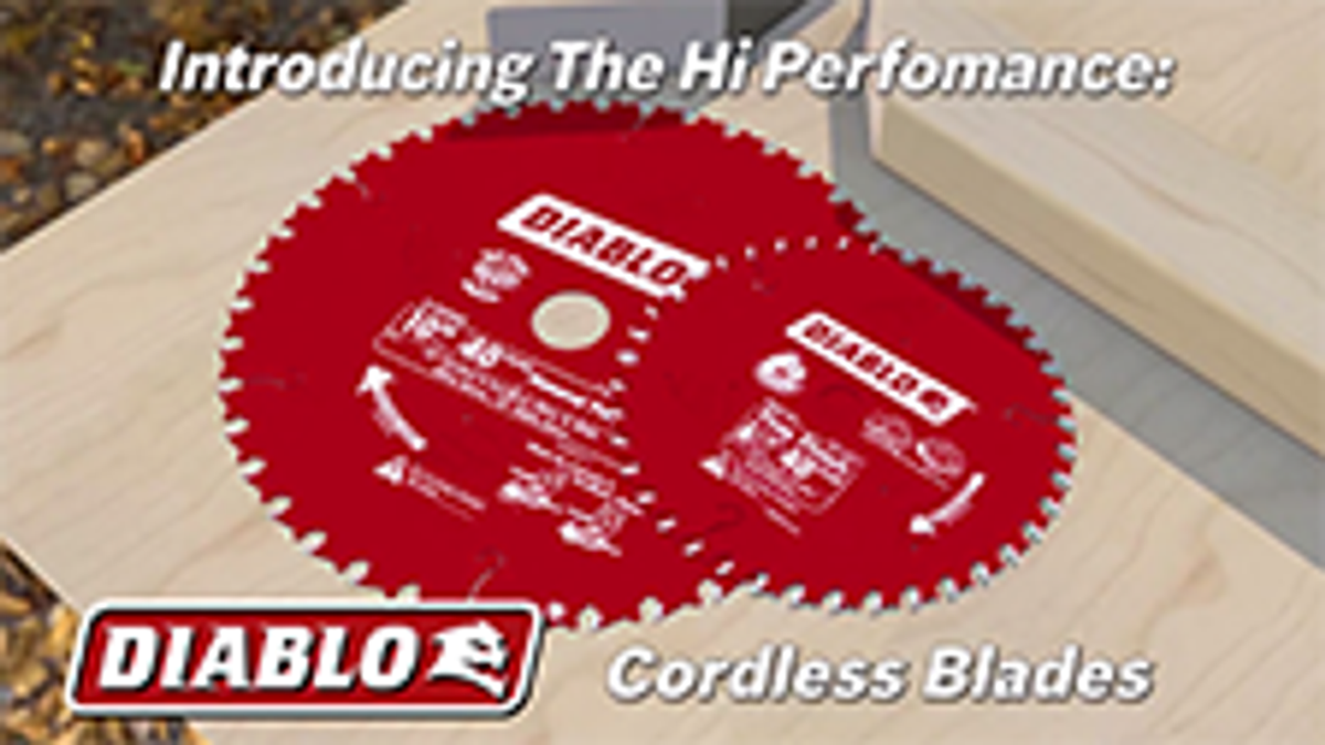 Diablo 165mm 24T General Purpose Circular Saw Blade - 20mm Arbor for Cordless Saws