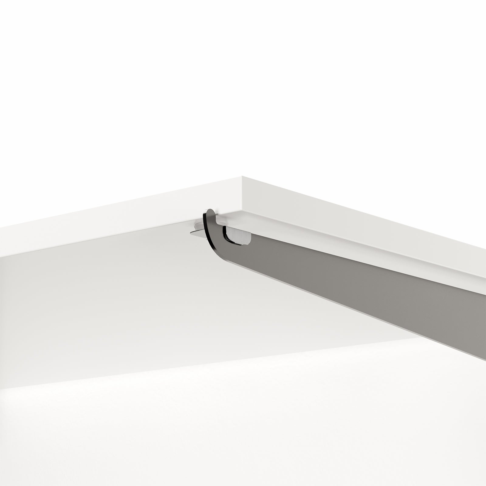 Flexi Storage Home Solutions Mono Shelf Clips Chrome Steel Double Slot - 6 Pack