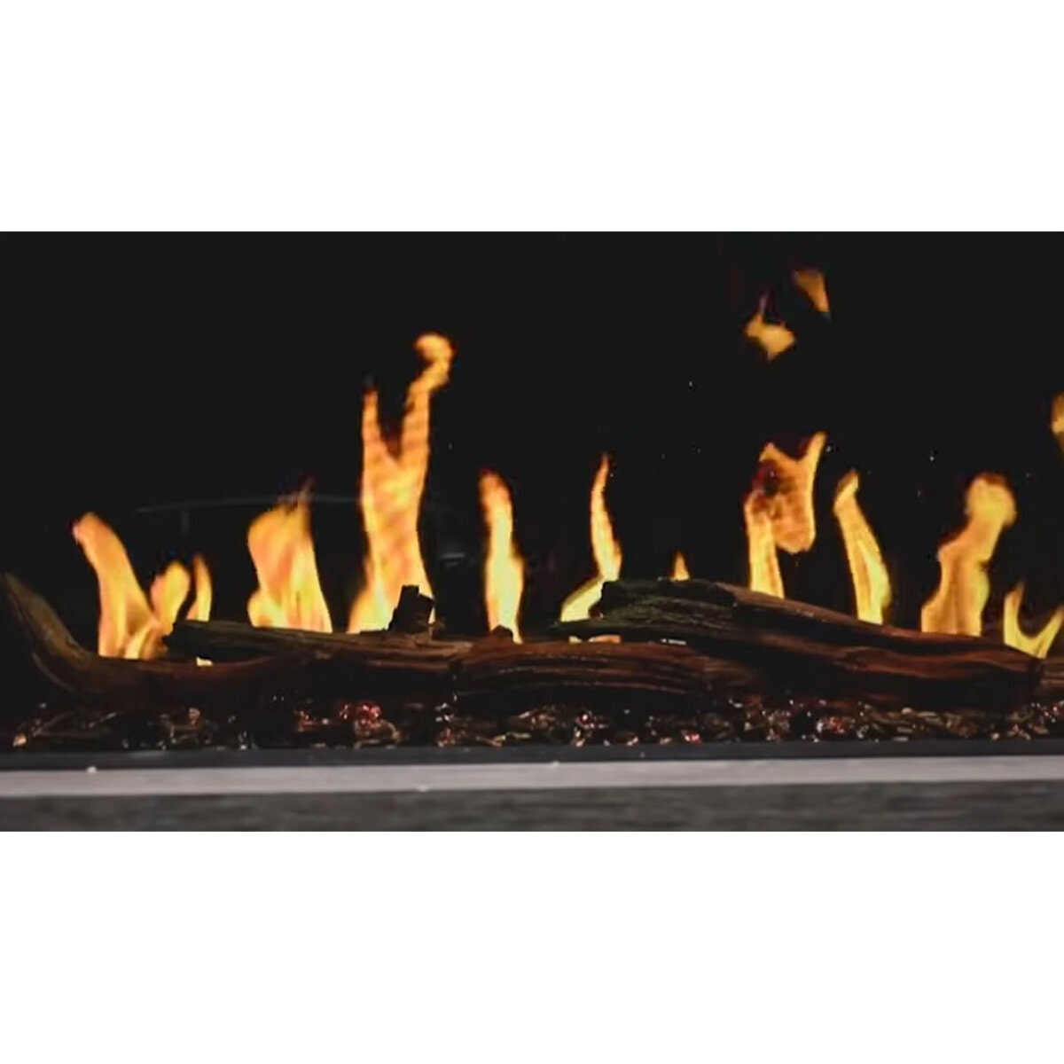 Modern Flames Orion 30" Slim Heliovision Built-In Electric Fireplace - 10A Plug and Lead, Black - OR30-SLIM-AU