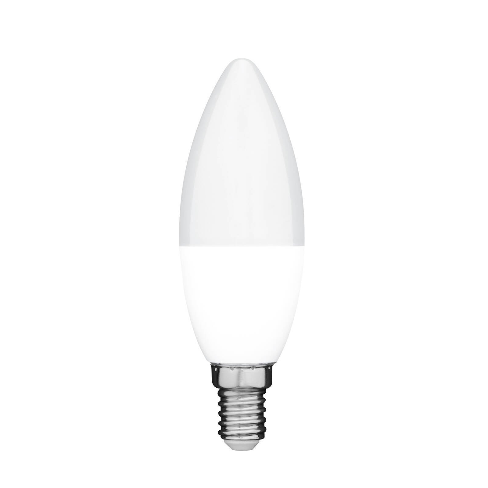 Arlec E14 LED 470lm 5.5W CCT Grid Connect Smart Candle Globe 4 Pack (GLD360HA)