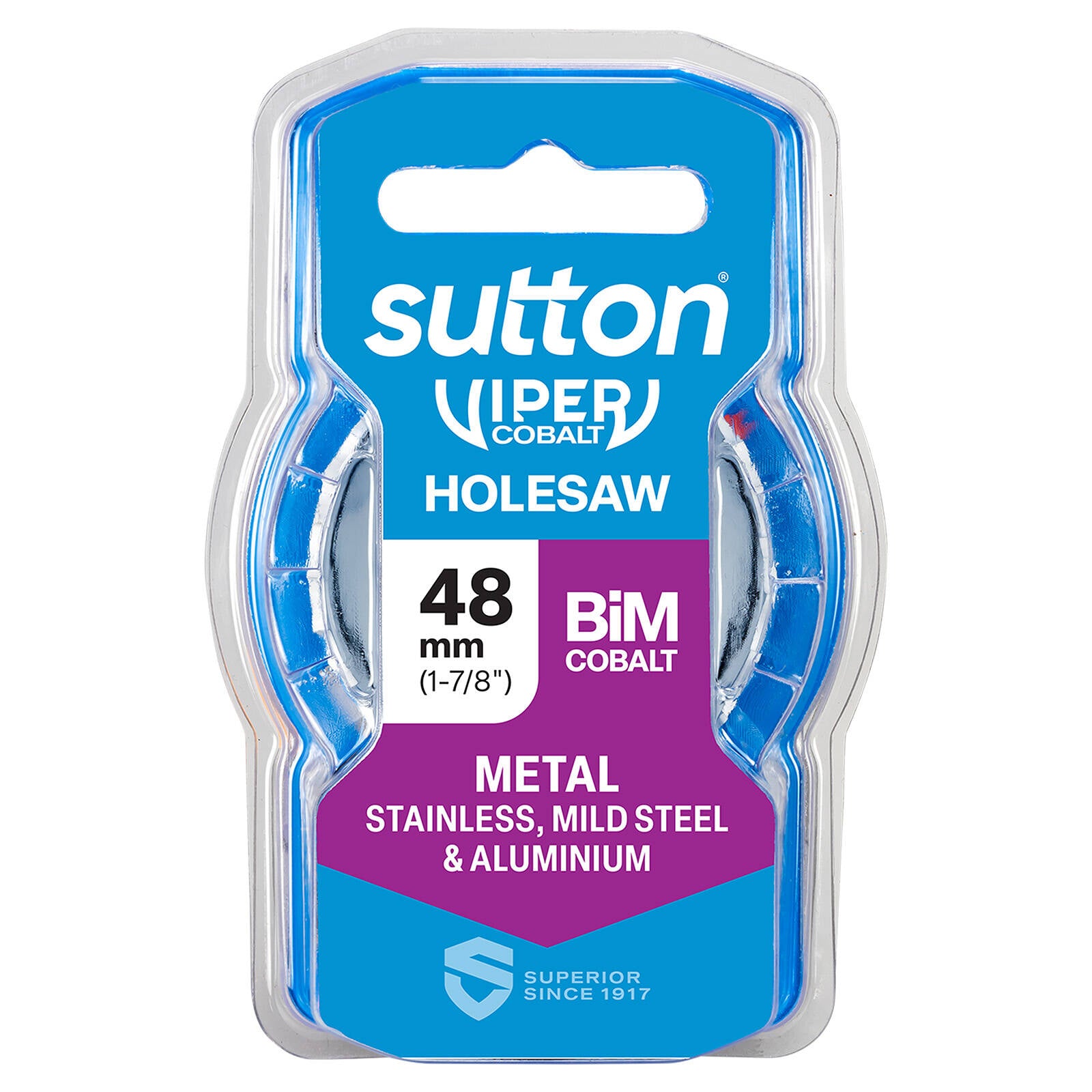 Sutton Tools 48mm Viper Cobalt Bi-Metal Holesaw, 32mm Drilling Depth