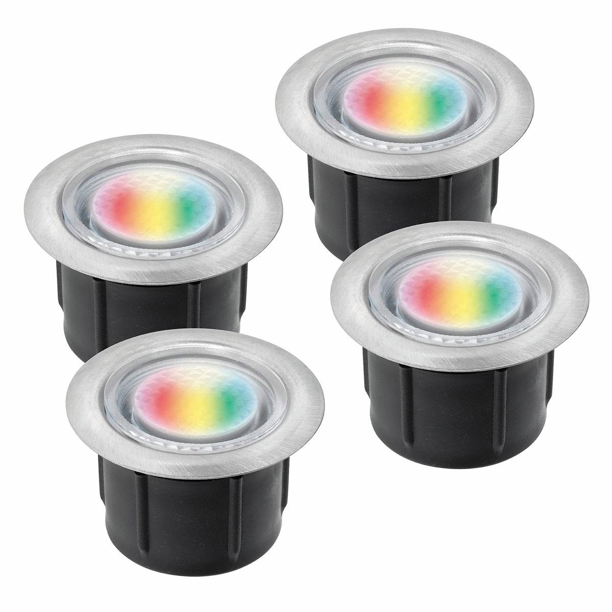 Brilliant Valla RGB LED Deck Light Add-On Kit 4 Pack 20945/16