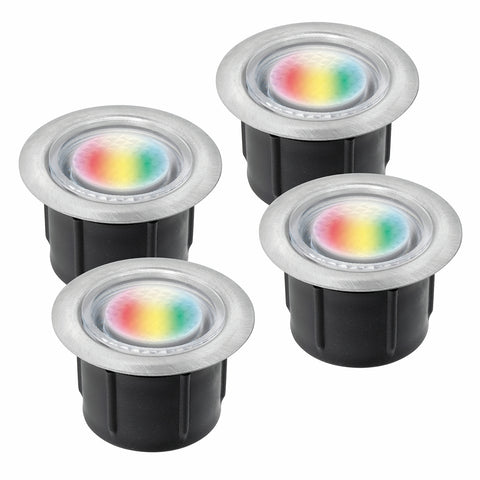 Brilliant Valla RGB LED Deck Light Add-On Kit 4 Pack 20945/16