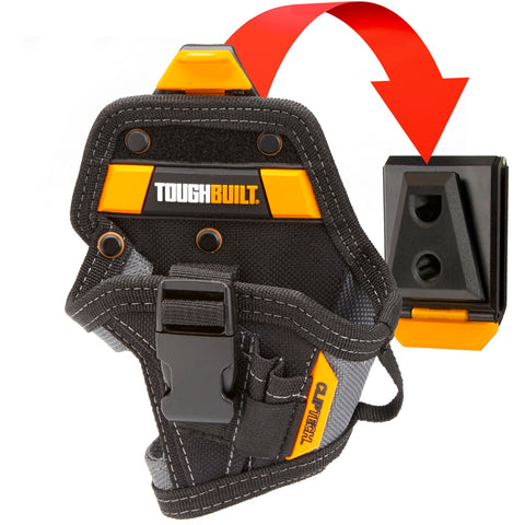 ToughBuilt Lithium-Ion Drill Holster, Polyester, 5 Pockets, ClipTech Hub