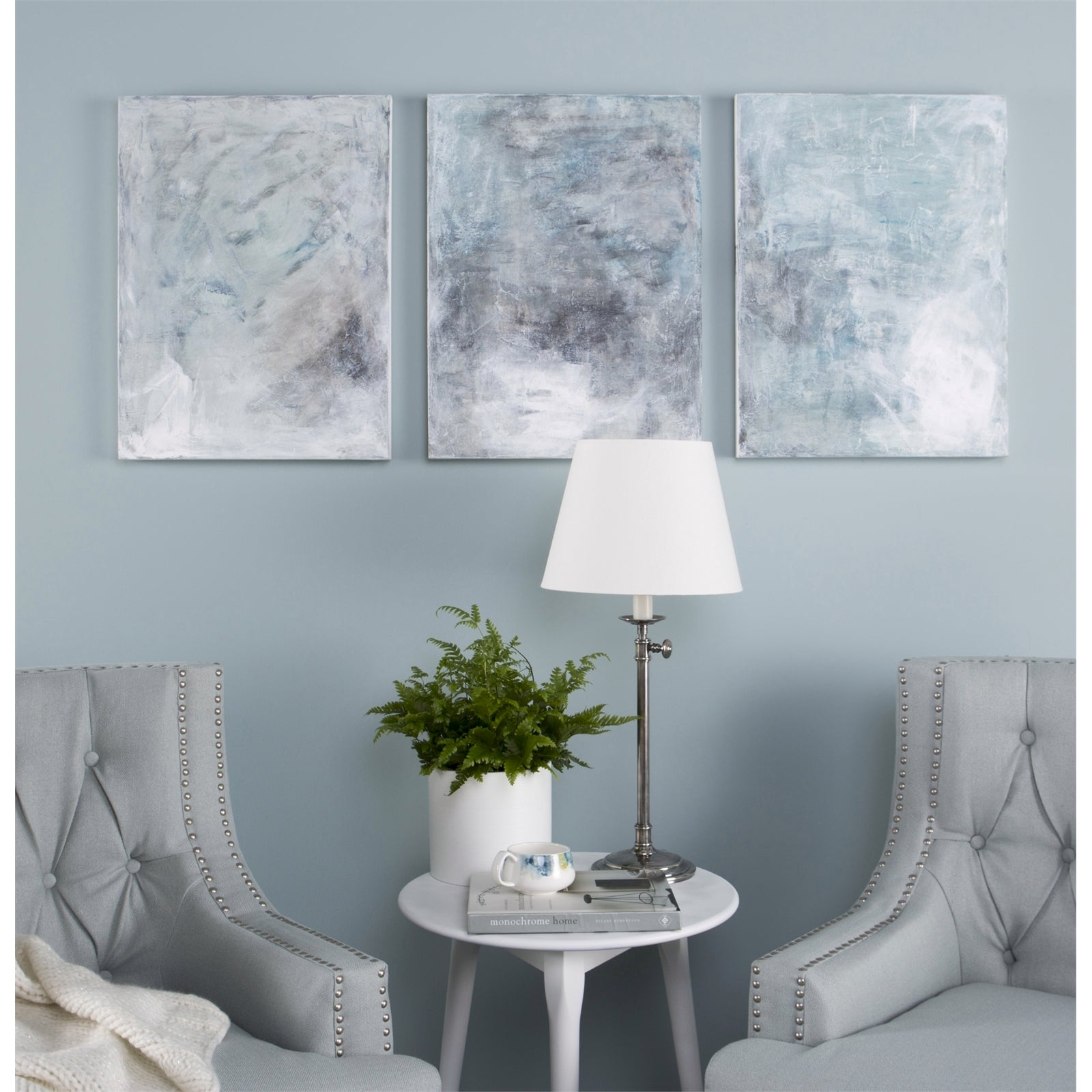 Command Jumbo Canvas Hanger White, Damage-Free Hanging