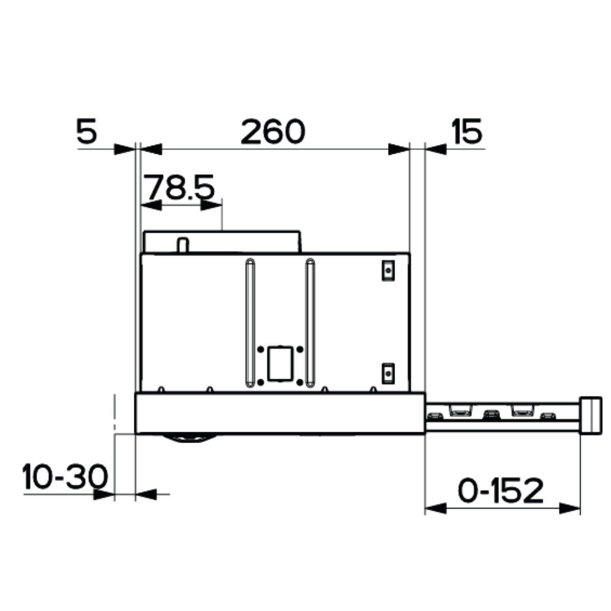 Smeg 90cm Slideout Rangehood - Stainless Steel Facia, Boost Function, 440m³/h - STH900X1