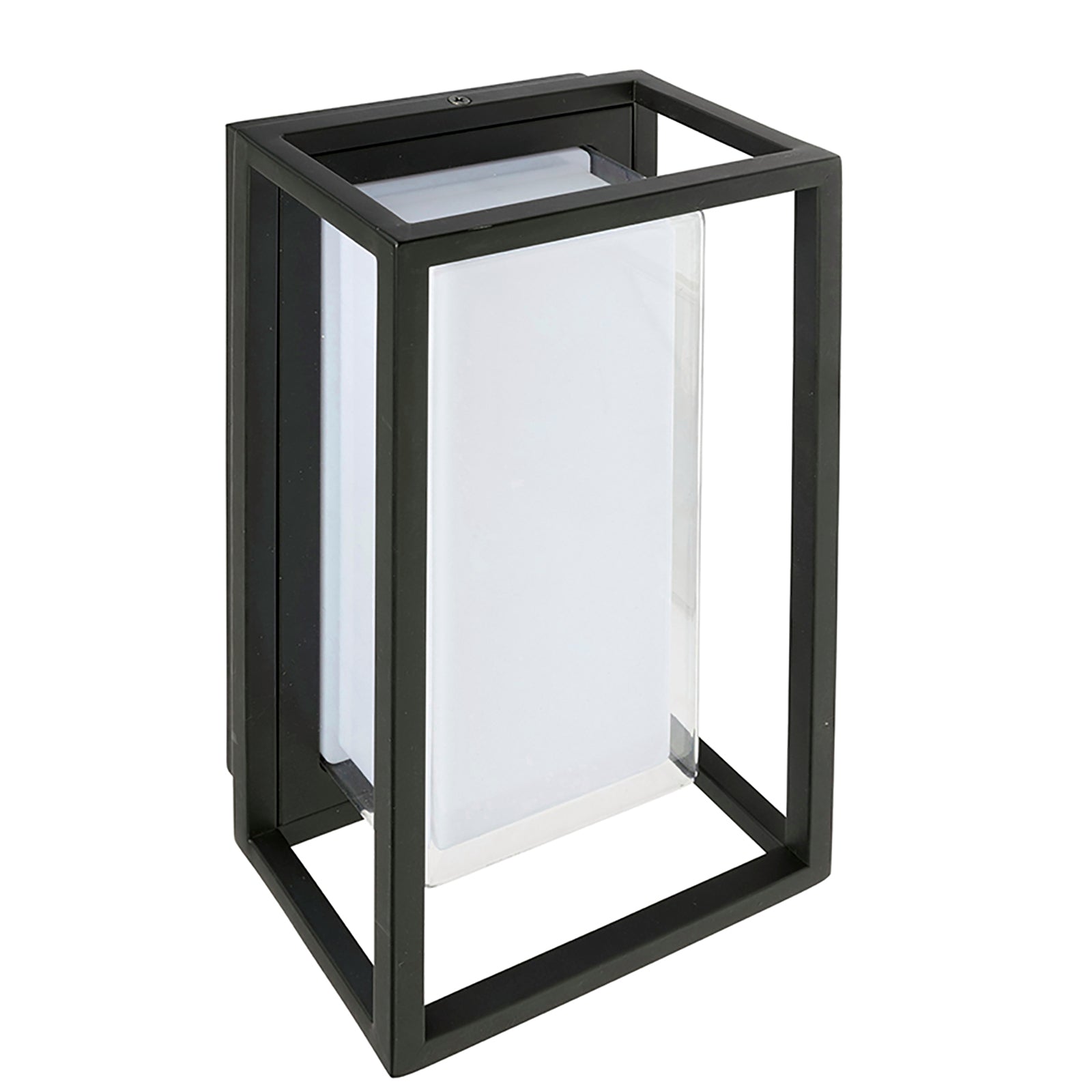 Brilliant Lighting Callaway 12W Black Rectangular Outdoor LED Wall Light 240V Hardwired 19826/06